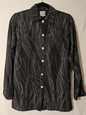 Quality Heavier Weight Drapey Tencel Blend Shirt Feels Like Silk 0128